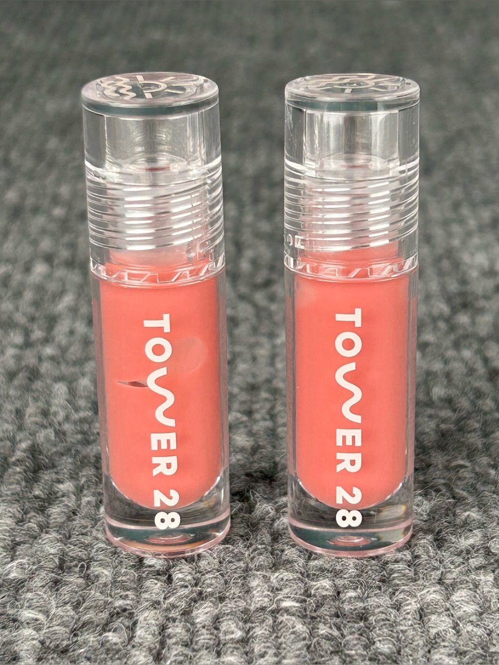 TWO Tower 28 ShineOn Lip Oil Jelly in Pistachio MINIS .04fl oz Each Gloss Shine